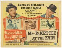7j444 MA & PA KETTLE AT THE FAIR TC '52 Marjorie Main & Percy Kilbride, America's best-loved family