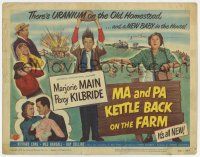 7j445 MA & PA KETTLE BACK ON THE FARM TC '51 wacky Marjorie Main & Percy Kilbride find uranium!