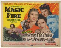 7j447 MAGIC FIRE TC '55 William Dieterle, Yvonne De Carlo, Alan Badel as Richard Wagner!