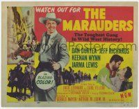 7j473 MARAUDERS TC '55 Dan Duryea and the toughest gang in Wild West history!