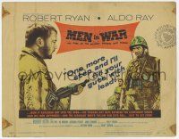 7j483 MEN IN WAR TC '57 Anthony Mann directed, Robert Ryan & Aldo Ray in the Korean War!