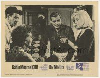 7j491 MISFITS LC #4 '61 Clark Gable, sexy Marilyn Monroe, Thelma Ritter, Eli Wallach, John Huston