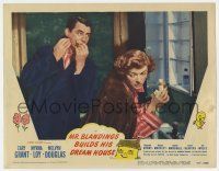 7j507 MR. BLANDINGS BUILDS HIS DREAM HOUSE LC #8 '48 Cary Grant & Myrna Loy in tiny bathroom!
