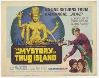 7j520 MYSTERY OF THUG ISLAND TC '66 Guy Madison on an island of strange rites & inhuman tortures!