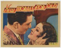 7j531 NEW MORALS FOR OLD LC '32 great romantic c/u of Robert Young & 5th billed sexy Myrna Loy!