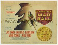 7j565 OPERATION MAD BALL TC '57 screwball comedy filmed entirely w/out Army co-operation!