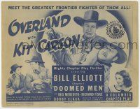 7j576 OVERLAND WITH KIT CARSON chapter 1 TC '39 Wild Bill Elliot as the greatest frontier fighter!