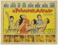 7j629 PRIVATE'S AFFAIR TC '59 Sal Mineo, Christine Carere, Barbara Eden, Barry Coe, Terry Moore!