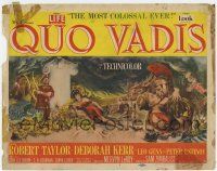 7j642 QUO VADIS TC '51 Robert Taylor, Deborah Kerr, Leo Genn & Peter Ustinov in Ancient Rome!