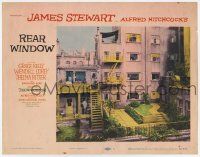 7j656 REAR WINDOW LC #1 '54 Hitchcock, classic image of courtyard as seen from Stewart's window!