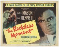 7j667 RECKLESS MOMENT TC '49 James Mason, Joan Bennett, directed by Max Ophuls!