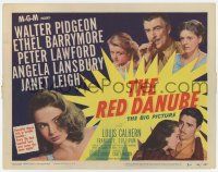 7j669 RED DANUBE TC '49 Janet Leigh, Angela Lansbury, Walter Pidgeon, Peter Lawford, Barrymore