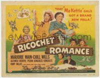 7j692 RICOCHET ROMANCE TC '54 Marjorie Main, Chill Wills, Ma Kettle's got a brand new fella!