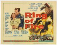 7j698 RING OF FIRE TC '61 fireman David Janssen, minute by minute, mile by mile it began to close!