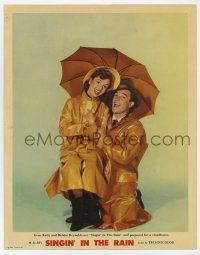 7j739 SINGIN' IN THE RAIN photolobby '52 best posed portrait of Gene Kelly & Debbie Reynolds!