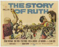 7j749 STORY OF RUTH TC '60 Stuart Whitman, Tom Tryon, Biblical montage artwork!
