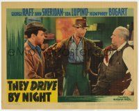 7j003 THEY DRIVE BY NIGHT LC '40 George Raft stops Humphrey Bogart from punching Charles C. Wilson!