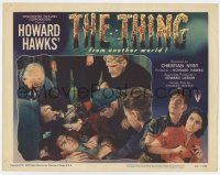 7j762 THING LC #8 '51 Howard Hawks classic horror, Tobey, Sheridan, Martin & Dierkes help Franz!