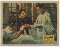 7j763 THIS ABOVE ALL LC '42 bandaged Tyrone Power & Joan Fontaine get married by Arthur Shields!