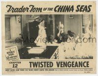 7j772 TRADER TOM OF THE CHINA SEAS chapter 12 LC '54 stuntman Dale Van Sickel & woman escape flames!