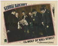 7j792 WOLF OF WALL STREET LC '29 men listen to George Bancroft on a depressing phone call!