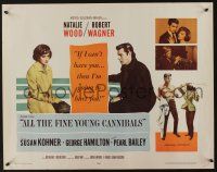 7k435 ALL THE FINE YOUNG CANNIBALS style B 1/2sh '60 art of Robert Wagner & sexy Natalie Wood!