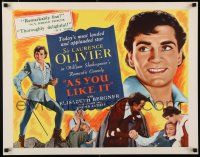 7k439 AS YOU LIKE IT reviews 1/2sh R49 Sir Laurence Olivier in Shakespeare's romantic comedy!