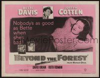 7k445 BEYOND THE FOREST 1/2sh '49 Vidor, nobody's as good as smoking Bette Davis when she's bad!