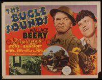 7k462 BUGLE SOUNDS 1/2sh '42 military man Wallace Beery & Marjorie Main!
