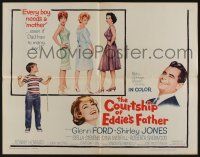 7k484 COURTSHIP OF EDDIE'S FATHER style A 1/2sh '63 Ron Howard helps Glenn Ford choose new mother