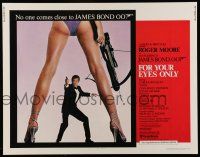 7k517 FOR YOUR EYES ONLY 1/2sh '81 no one comes close to Roger Moore as James Bond 007!