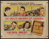7k524 FROM HERE TO ETERNITY 1/2sh '53 Burt Lancaster, Kerr, Sinatra, Donna Reed, Clift