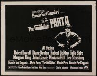 7k536 GODFATHER PART II 1/2sh '74 Al Pacino in Francis Ford Coppola classic crime sequel!