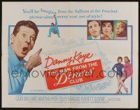7k610 MAN FROM THE DINERS' CLUB 1/2sh '63 wacky Danny Kaye, sexy Martha Hyer, Telly Savalas!