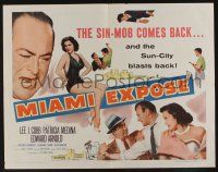 7k636 MIAMI EXPOSE style A 1/2sh '56 Lee J. Cobb, sexy Patricia Medina in swimsuit, Florida mob!