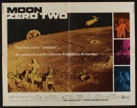 7k654 MOON ZERO TWO 1/2sh '69 the first moon western, cool image of astronauts in space!