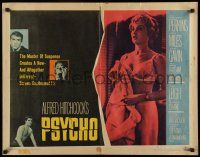 7k718 PSYCHO style B 1/2sh '60 sexy half-dressed Janet Leigh, Anthony Perkins, Alfred Hitchcock