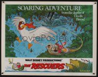 7k726 RESCUERS 1/2sh '77 Disney mouse mystery adventure cartoon from the depths of Devil's Bayou!