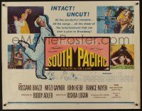 7k766 SOUTH PACIFIC 1/2sh '59 Rossano Brazzi, Mitzi Gaynor, Rodgers & Hammerstein musical!
