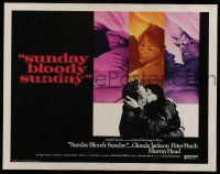 7k787 SUNDAY BLOODY SUNDAY int'l 1/2sh '71 directed by John Schlesinger, Glenda Jackson, Peter Finch