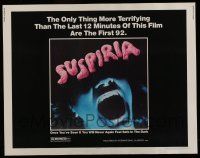7k789 SUSPIRIA 1/2sh '77 classic Dario Argento horror, cool close up screaming mouth image!