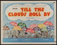 7k810 TILL THE CLOUDS ROLL BY 1/2sh R62 great art of 13 all-stars with umbrellas by Al Hirschfeld!