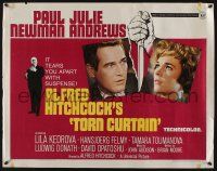 7k820 TORN CURTAIN 1/2sh '66 Paul Newman, Julie Andrews, Hitchcock tears you apart w/suspense!