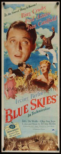 7k041 BLUE SKIES insert '46 art of dancing Fred Astaire, Bing Crosby, Joan Caulfield, Irving Berlin