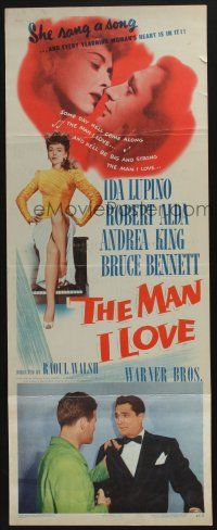 7k222 MAN I LOVE insert '47 sexiest bad girl Ida Lupino knows all about men!