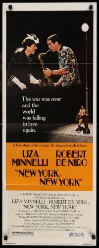 7k257 NEW YORK NEW YORK insert '77 Robert De Niro plays sax while Liza Minnelli sings!