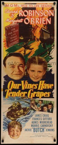 7k268 OUR VINES HAVE TENDER GRAPES insert '45 Edward G. Robinson & young Margaret O'Brien!