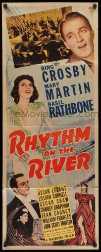 7k305 RHYTHM ON THE RIVER insert '40 Bing Crosby, Basil Rathbone, Mary Martin!