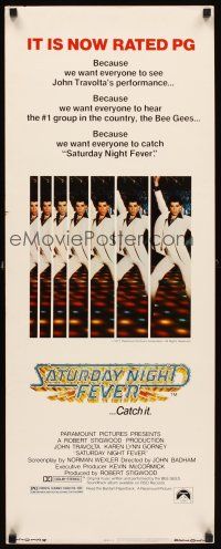7k319 SATURDAY NIGHT FEVER PG style insert R1979 cool images of disco dancer Travolta!