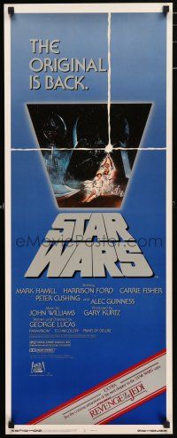 7k357 STAR WARS insert R82 George Lucas classic, advertising Revenge of the Jedi!